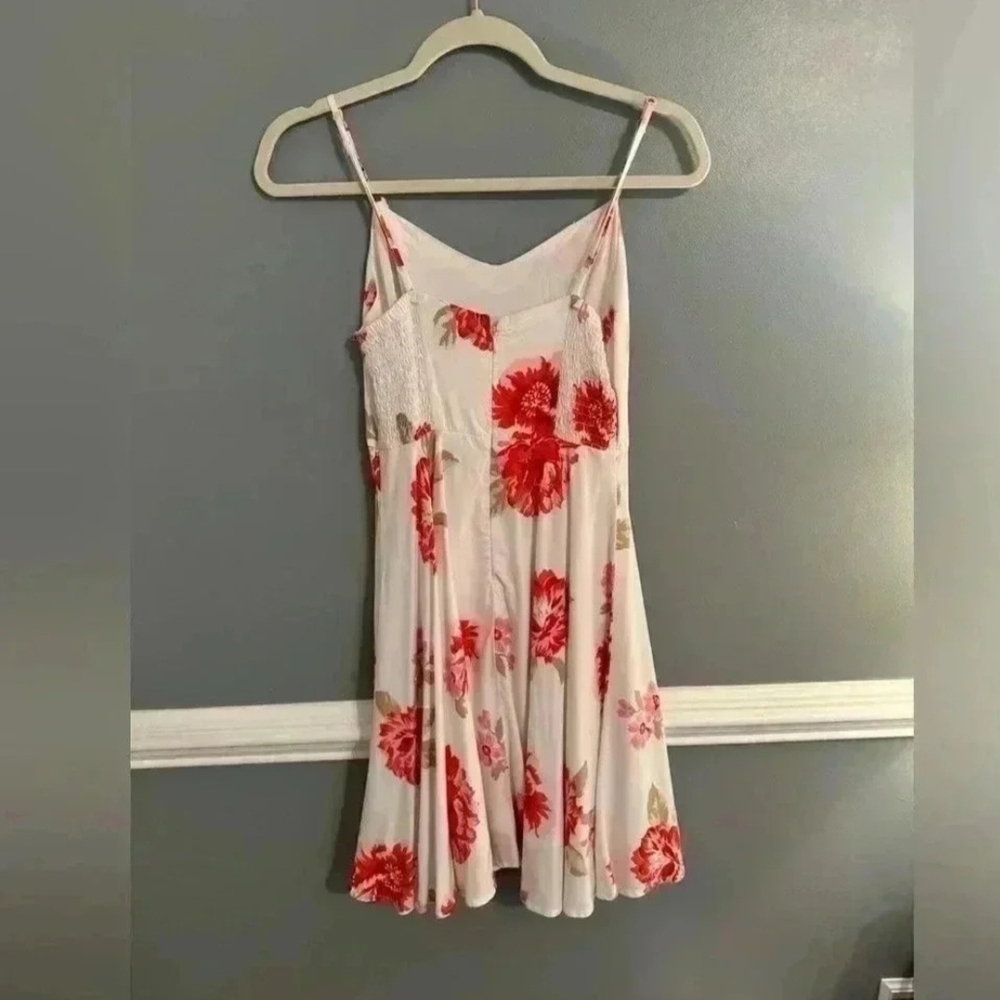 Old Navy Red Floral Slip Dress - Picture 2 of 2